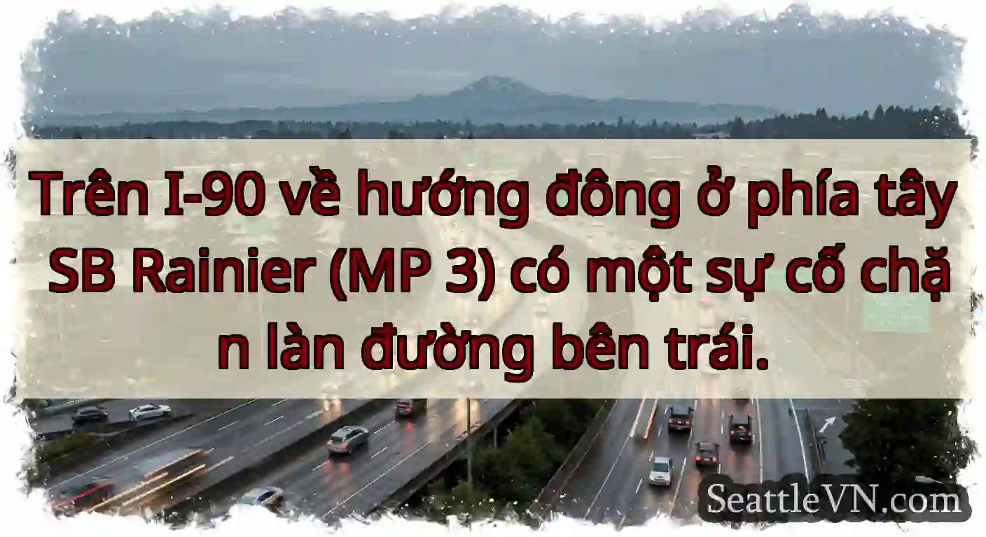 Trên I-90 về hướng đông ở phía tây SB Rainier (MP