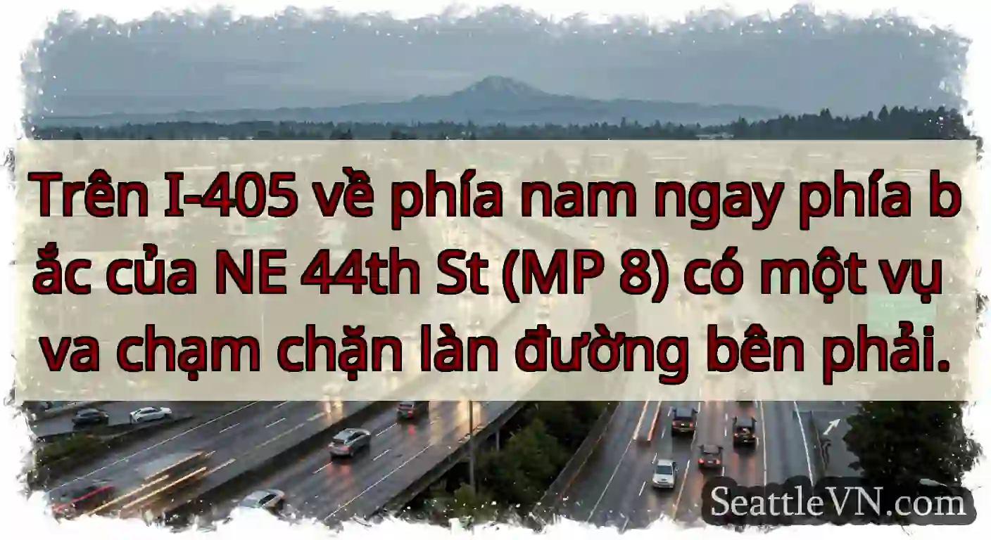 Trên I-405 về phía nam ngay phía bắc của NE 44th