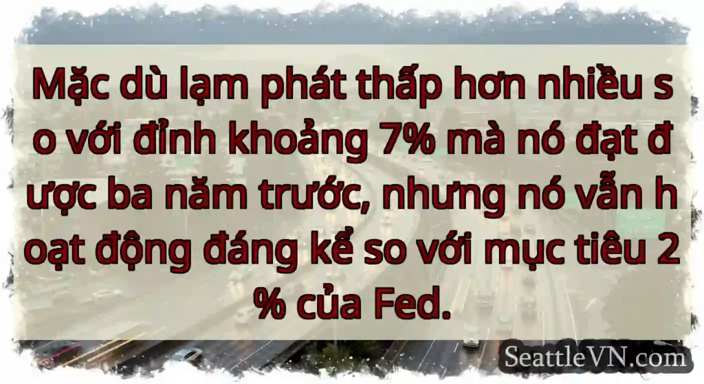 Mặc dù lạm phát thấp hơn nhiều so với đỉnh khoảng