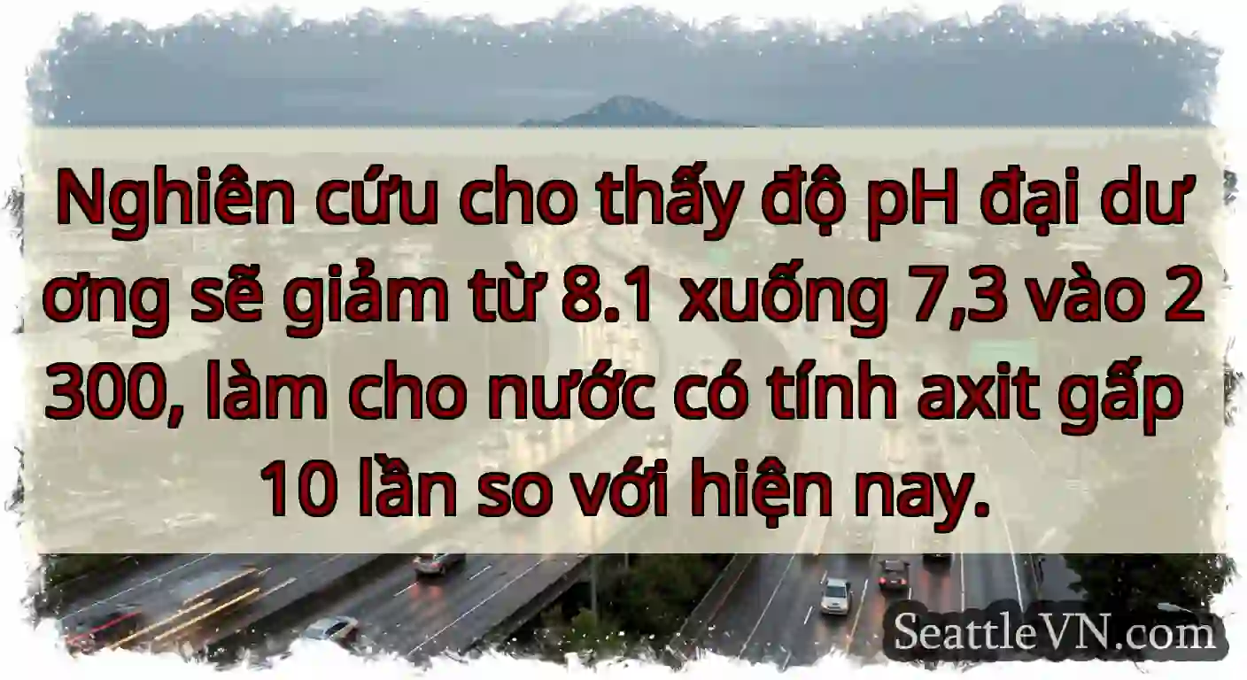 Nghiên cứu cho thấy độ pH đại dương sẽ giảm từ