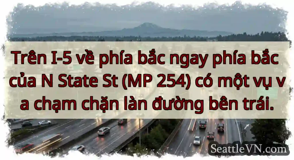 Trên I-5 về phía bắc ngay phía bắc của N State St