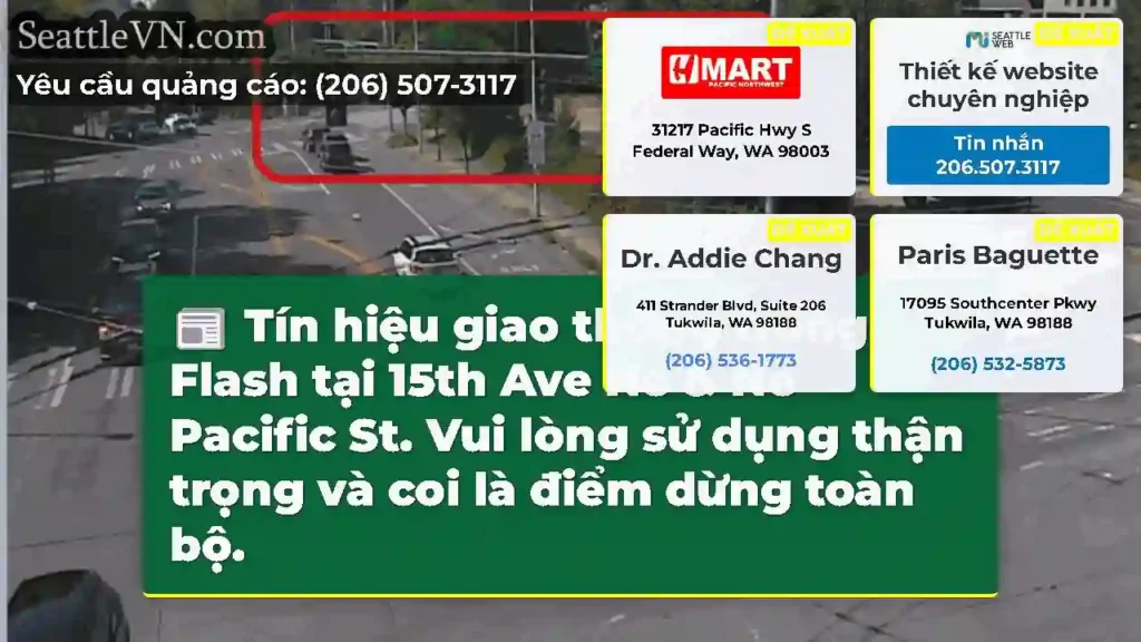 Tín hiệu giao thông trong Flash tại 15th Ave Ne &