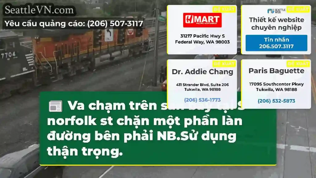 Va chạm trên sân bay tại S norfolk st chặn một
