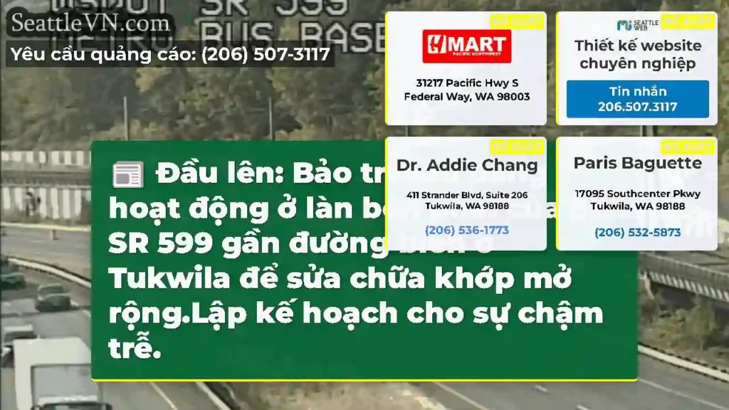 Đầu lên: Bảo trì cầu đang hoạt động ở làn bên