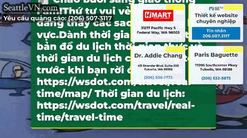 Chào buổi sáng giao thông Fam!Thứ tư vui vẻ!Chúng