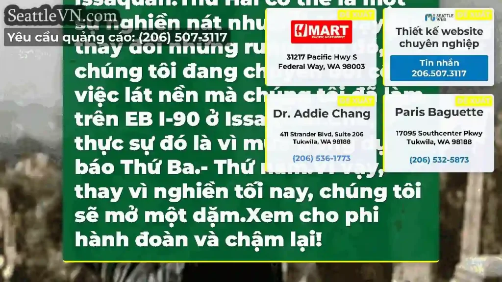 Ồ, và một điều nữa, chúng tôi sẽ giảm I-90 về