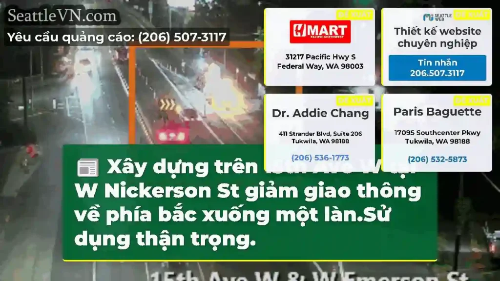 Xây dựng trên 15th Ave W tại W Nickerson St giảm