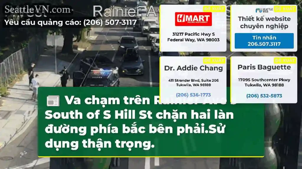 Va chạm trên Rainier Ave s South of S Hill St