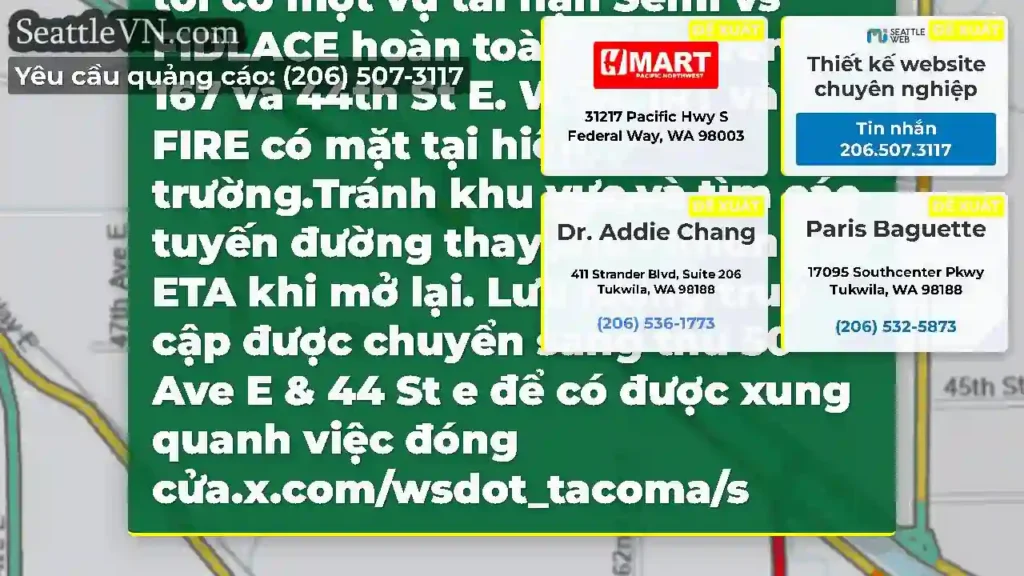 Rõ ràng: SR 167 (Đường River) đã mở cửa trở lại ở