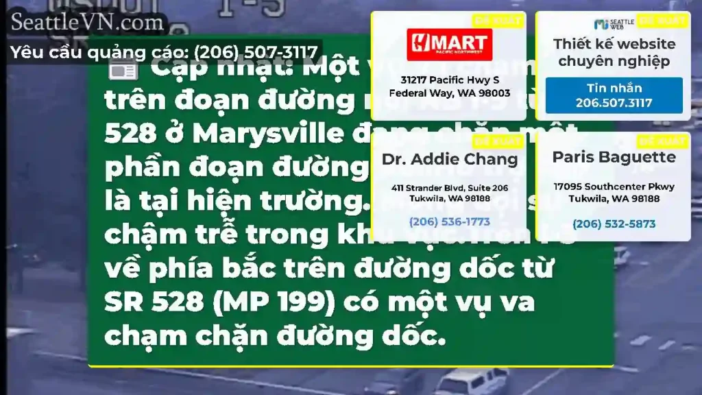 Cập nhật: Một vụ va chạm trên đoạn đường nối NB