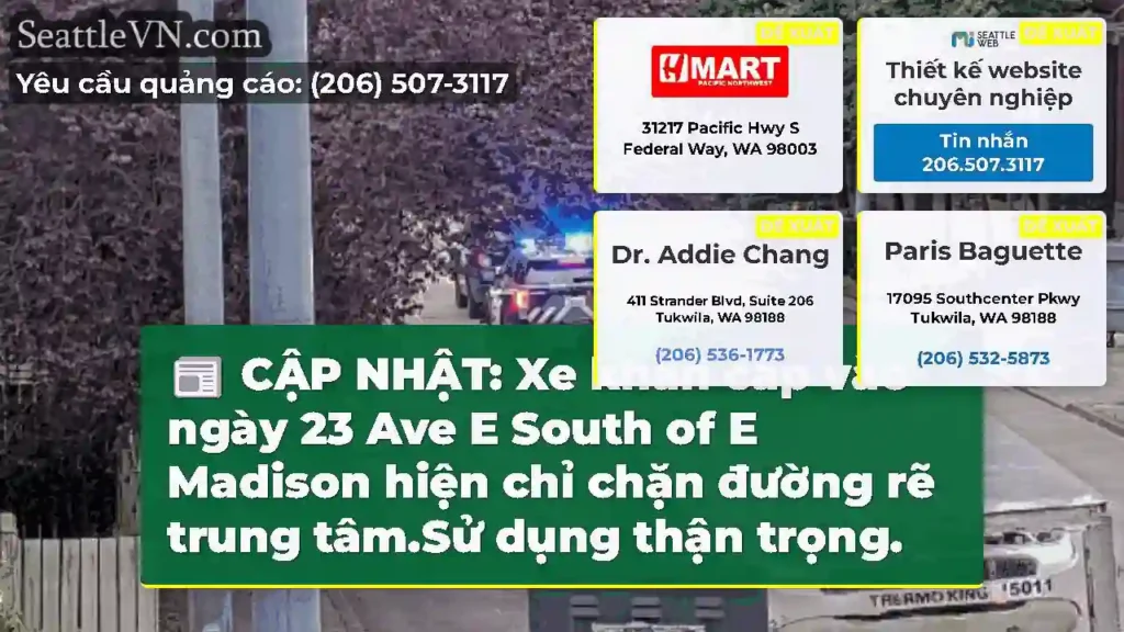 CẬP NHẬT: Xe khẩn cấp vào ngày 23 Ave E South of
