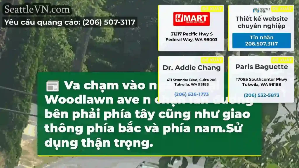 Va chạm vào ngày 50 tại Woodlawn ave n chặn làn