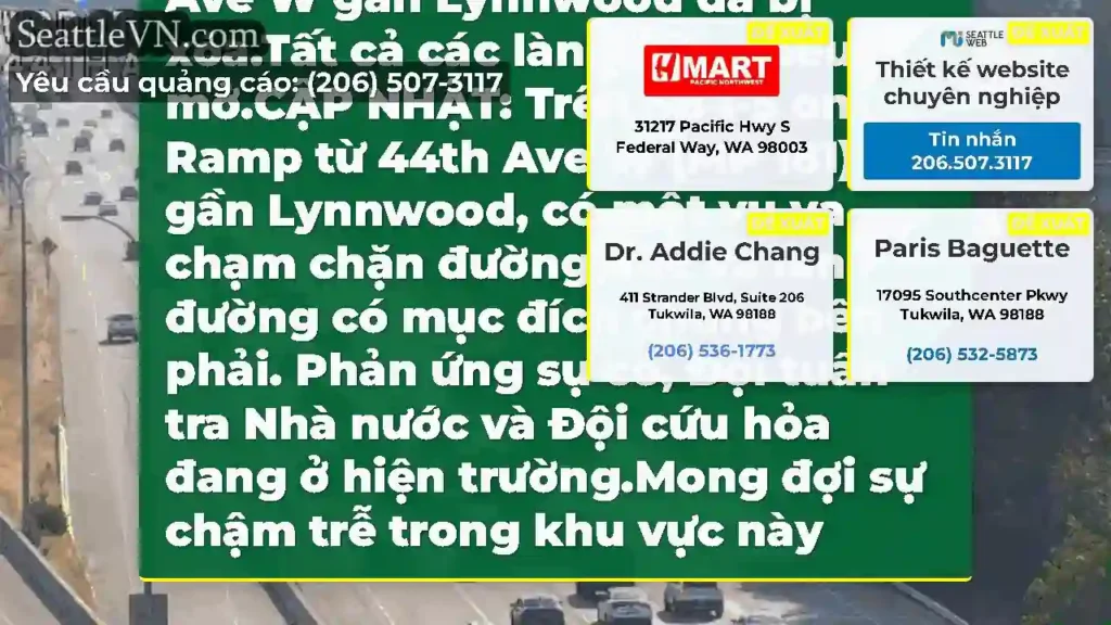 Đã xóa: Sự va chạm này trên SB I-5 trên đường dốc
