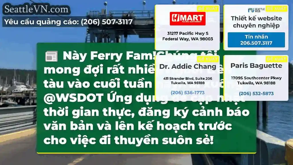 Này Ferry Fam!Chúng tôi mong đợi rất nhiều người