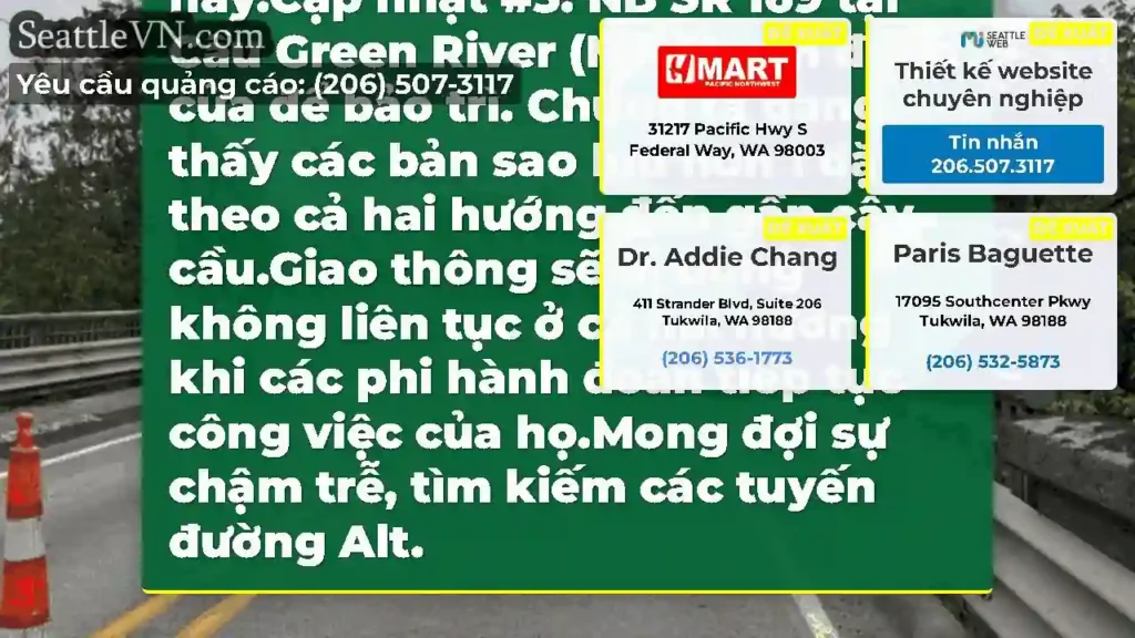 CẬP NHẬT #4: Các đội cầu vẫn ở hiện trường tại SR