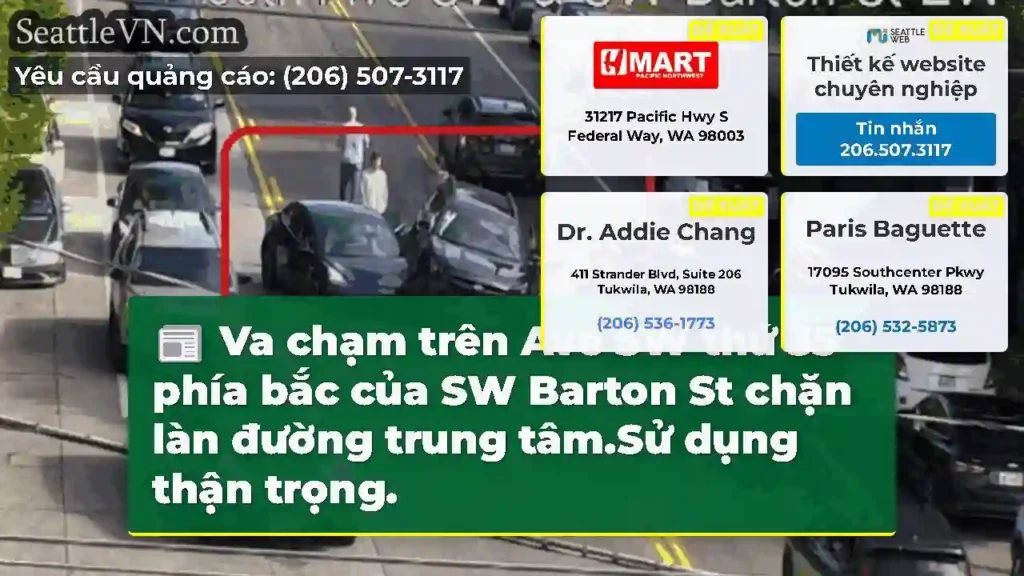 Va chạm trên Ave SW thứ 35 phía bắc của SW Barton