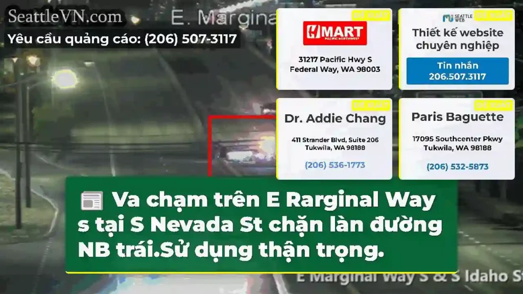 Va chạm trên E Rarginal Way s tại S Nevada St