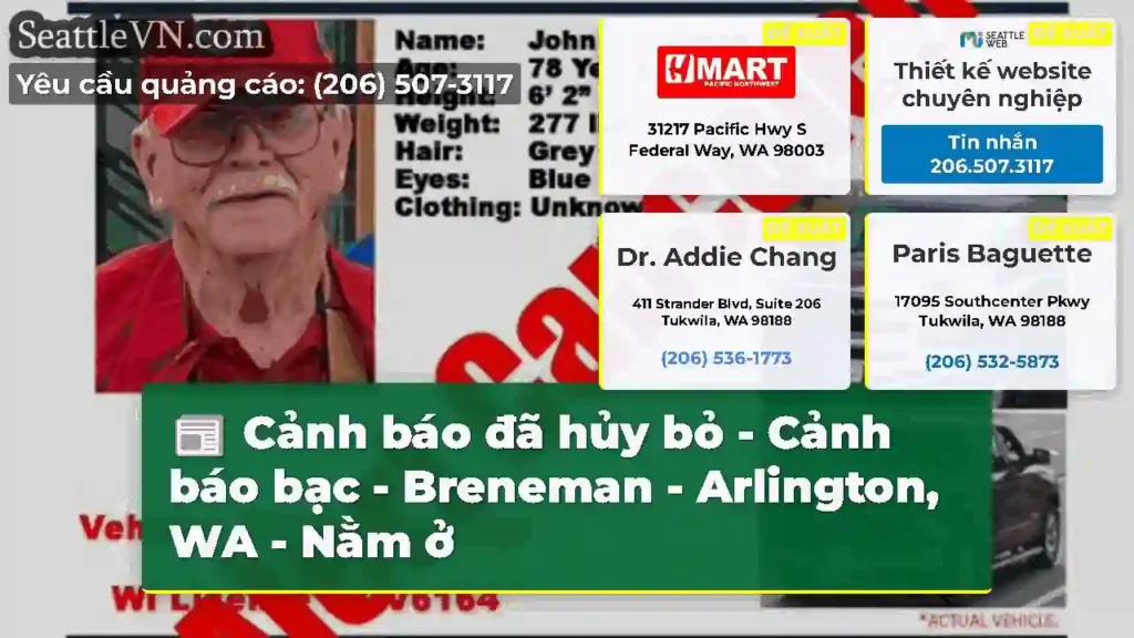 Cảnh báo đã hủy bỏ - Cảnh báo bạc - Breneman -