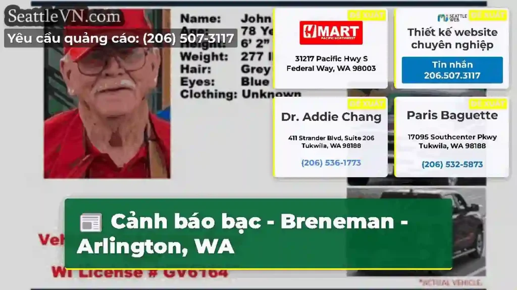 Cảnh báo bạc - Breneman - Arlington, WA