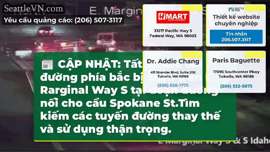 CẬP NHẬT: Tất cả các làn đường phía bắc bị chặn