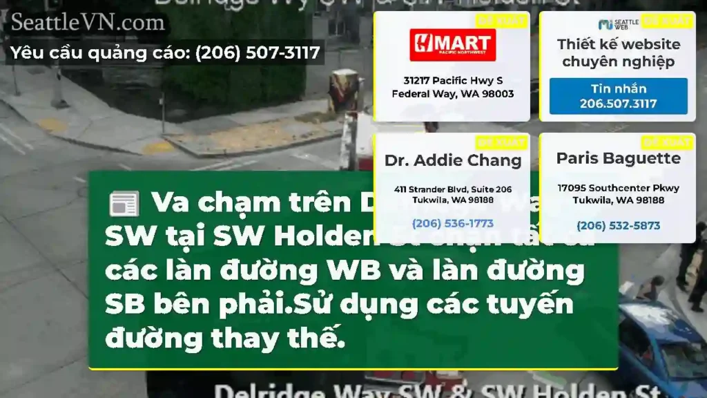 Va chạm trên Delridge Way SW tại SW Holden St