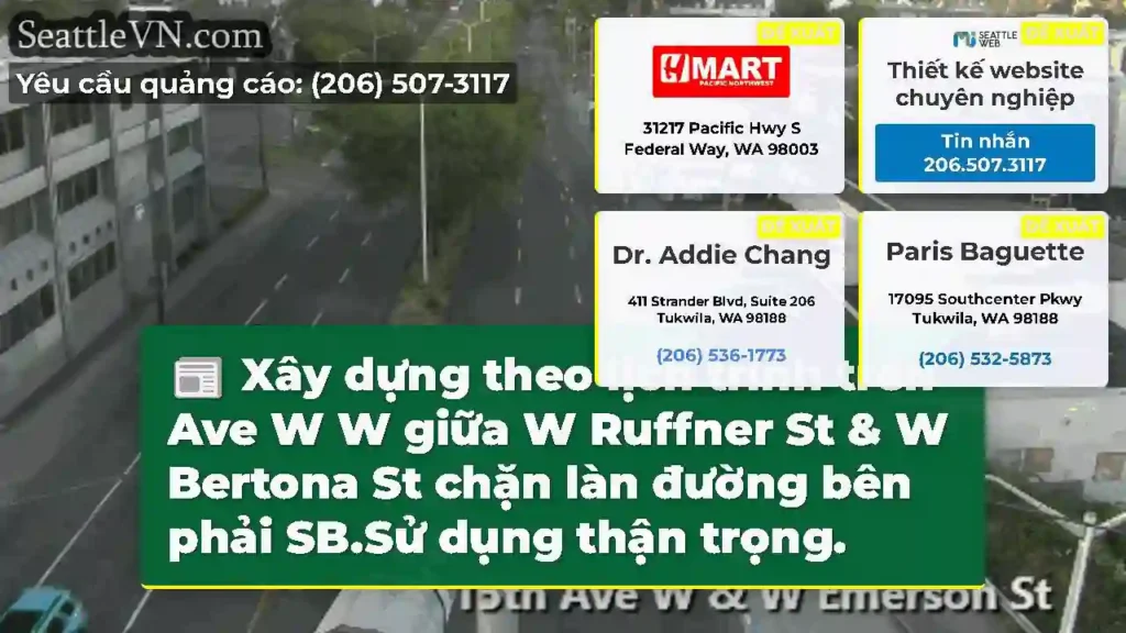 Xây dựng theo lịch trình trên Ave W W giữa W
