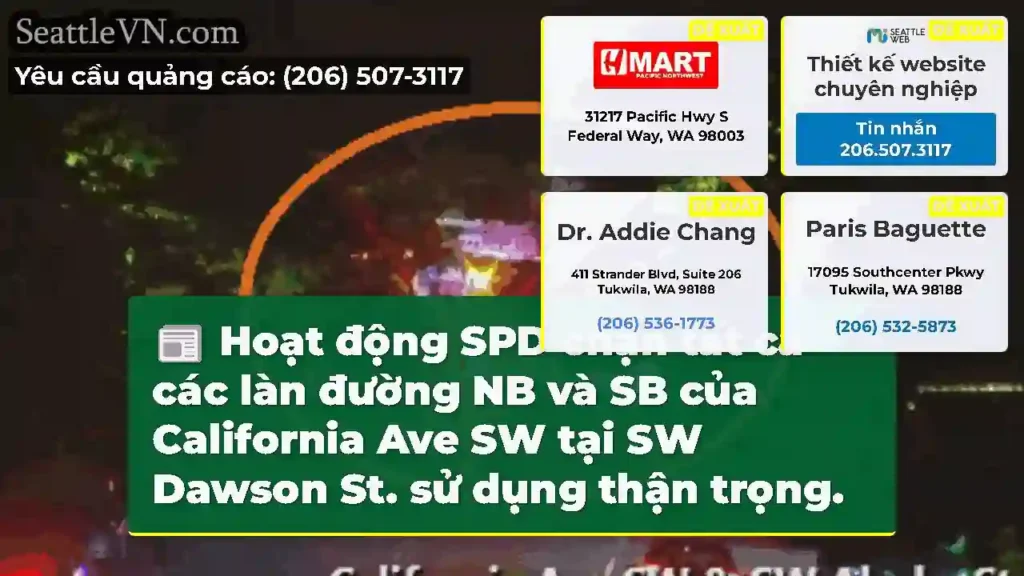 Hoạt động SPD chặn tất cả các làn đường NB và SB