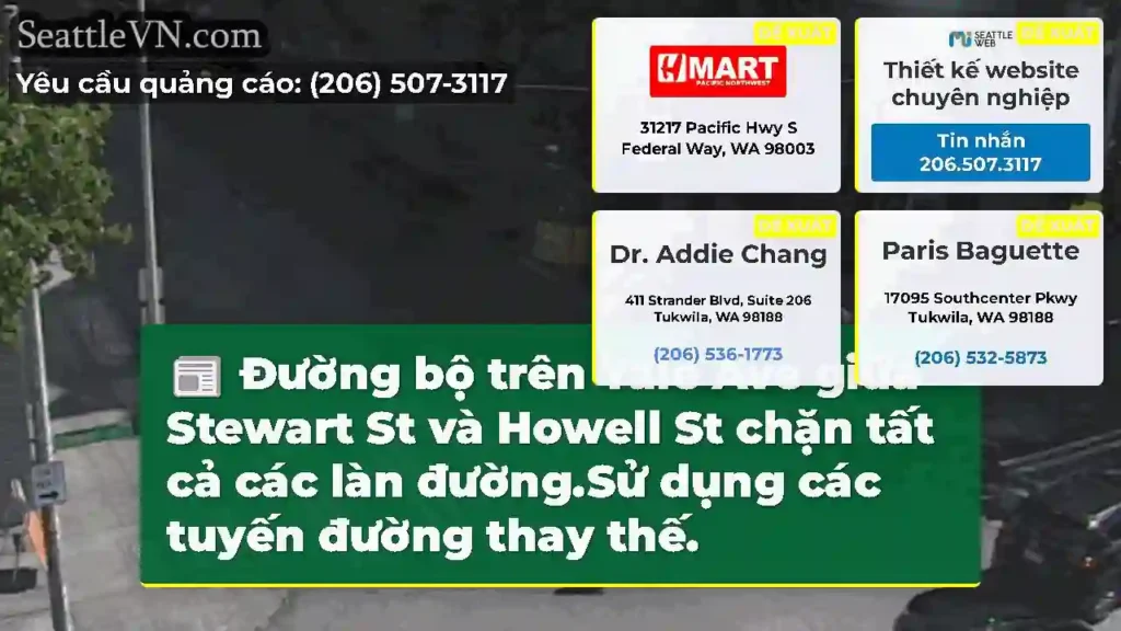 Đường bộ trên Yale Ave giữa Stewart St và Howell