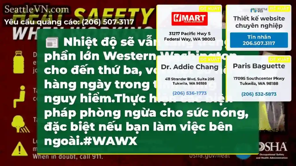 Nhiệt độ sẽ vẫn tăng trong phần lớn Western