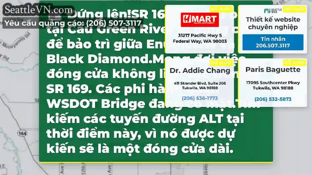 Đứng lên!SR 169 về phía bắc tại Cầu Green River