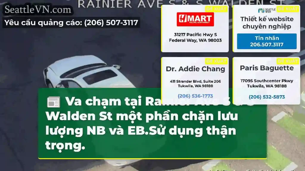 Va chạm tại Rainier Ave S & S Walden St một phần