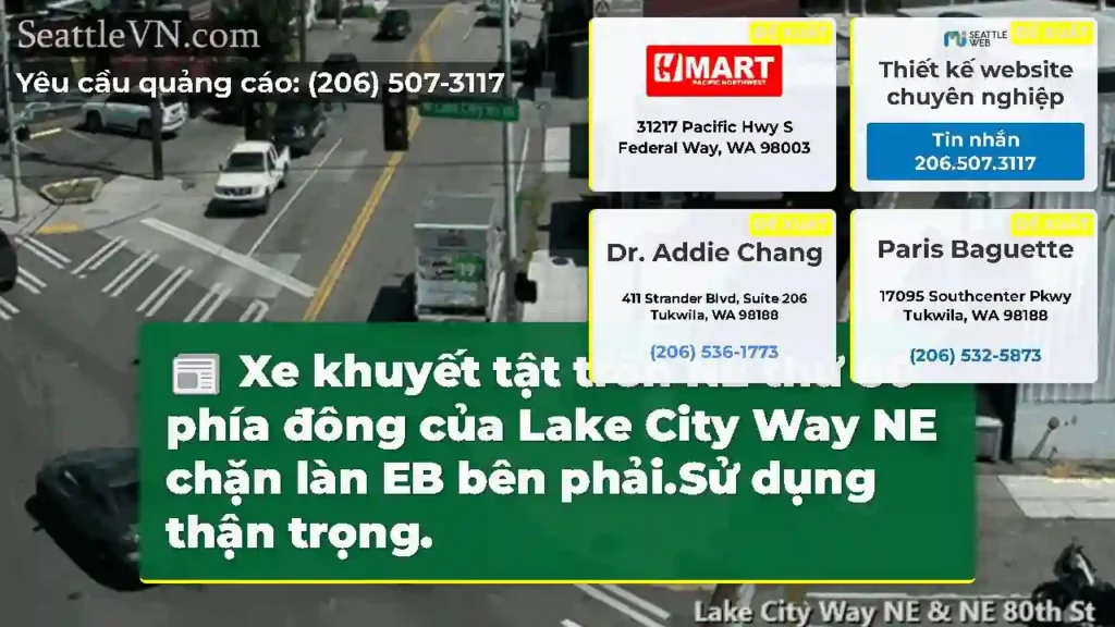 Xe khuyết tật trên NE thứ 80 phía đông của Lake