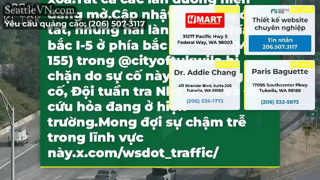 Đã xóa: Sự cố này trên I-5 ở phía bắc tại I-405