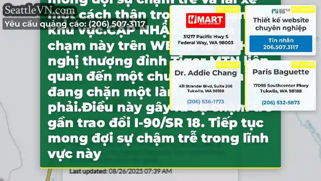 CẬP NHẬT 4: Vụ va chạm trên WB SR 18 tại Hội nghị