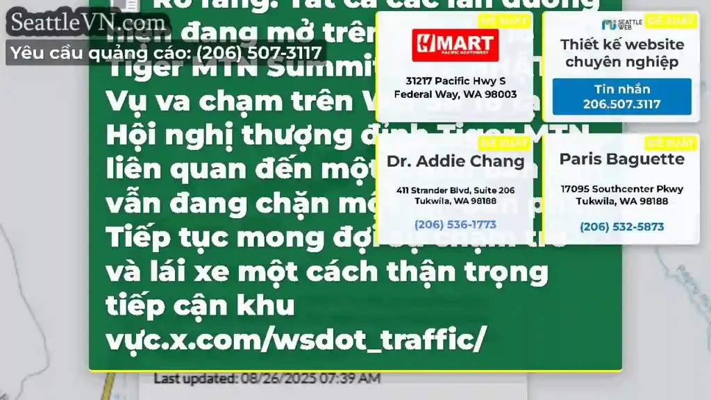 Rõ ràng: Tất cả các làn đường hiện đang mở trên