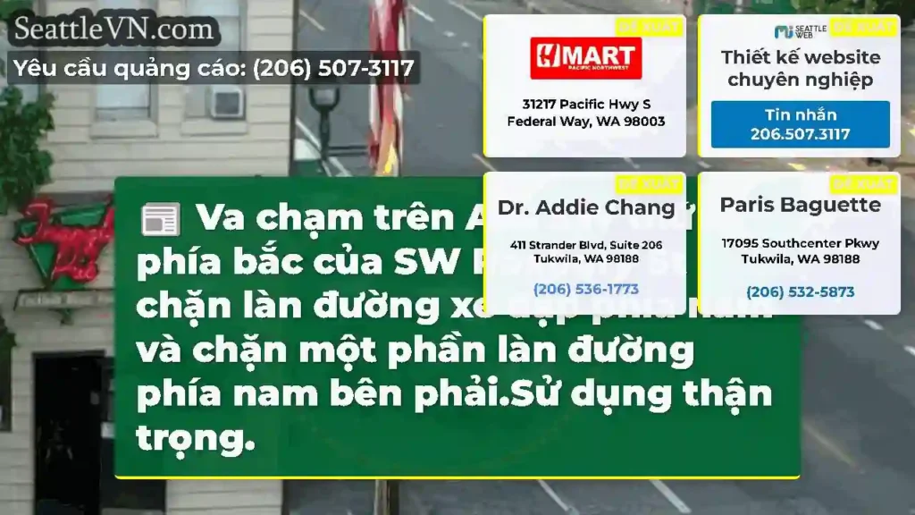 Va chạm trên Ave SW thứ 16 phía bắc của SW