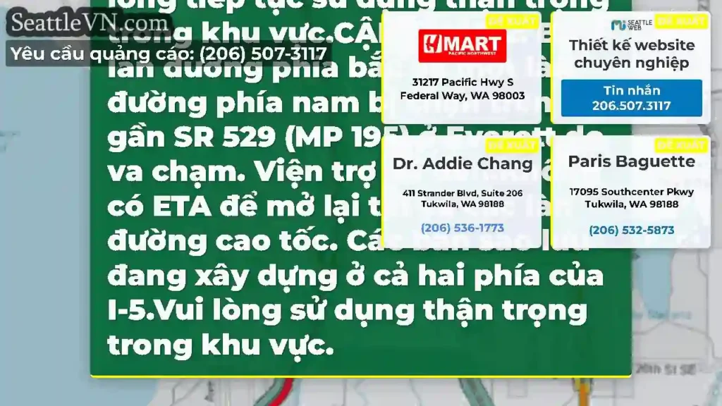 CẬP NHẬT 3: Làn đường phía bắc và hướng nam vẫn