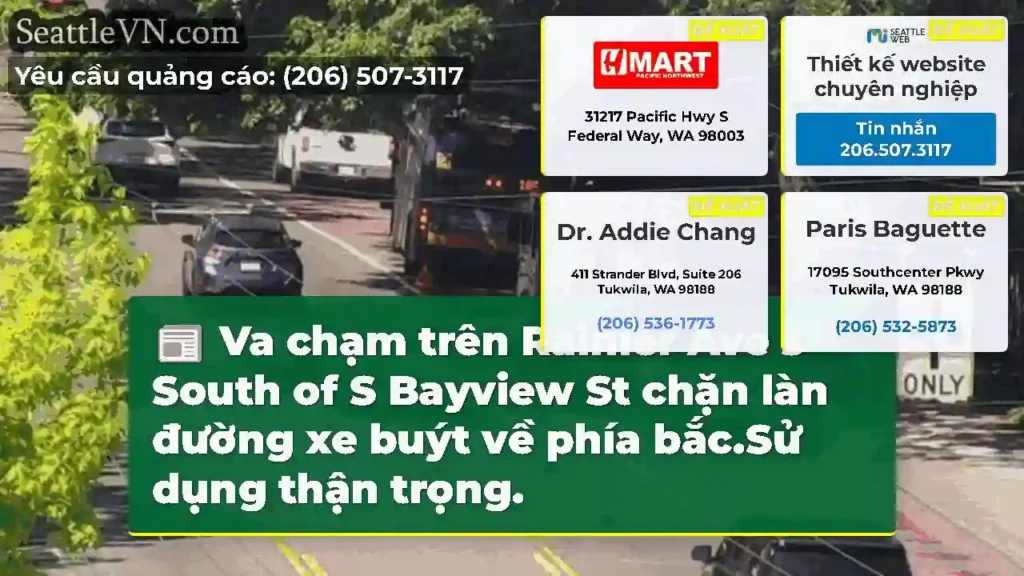 Va chạm trên Rainier Ave s South of S Bayview St