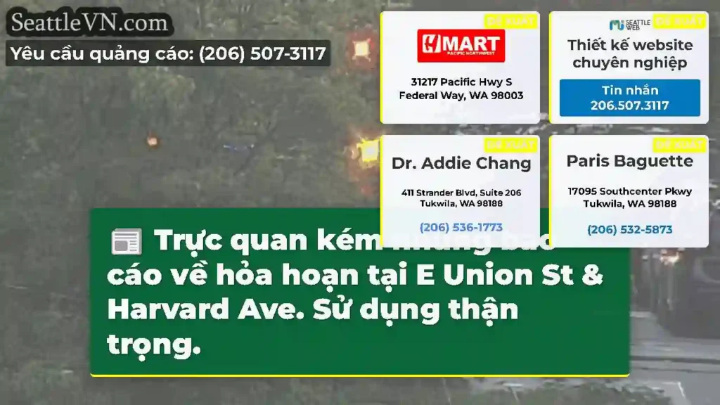 Trực quan kém nhưng báo cáo về hỏa hoạn tại E