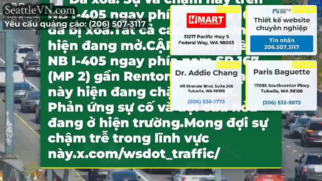 Đã xóa: Sự va chạm này trên NB I-405 ngay phía
