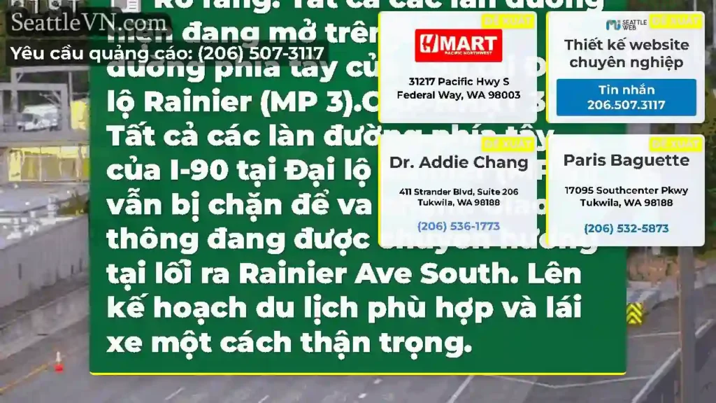 Rõ ràng: Tất cả các làn đường hiện đang mở trên