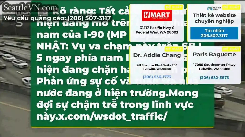 Rõ ràng: Tất cả các làn đường hiện đang mở trên