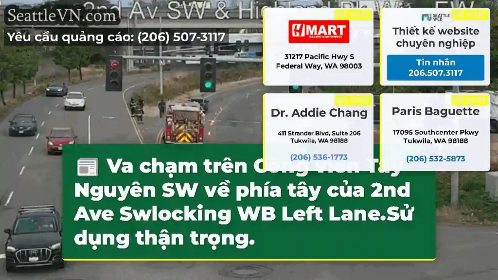 Va chạm trên Công viên Tây Nguyên SW về phía tây