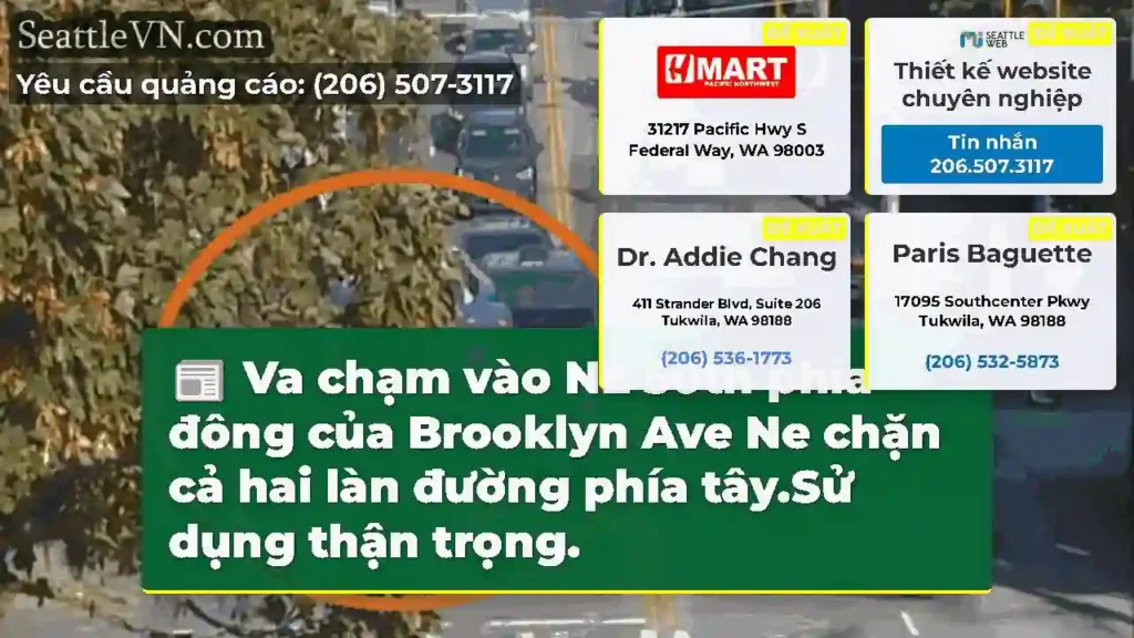 Va chạm vào NE 50th phía đông của Brooklyn Ave Ne