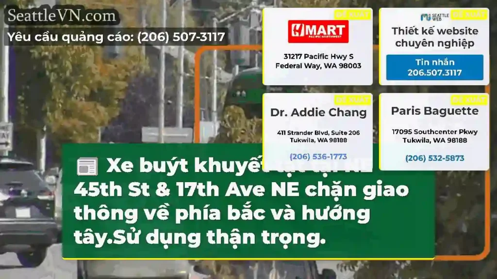 Xe buýt khuyết tật tại NE 45th St & 17th Ave NE