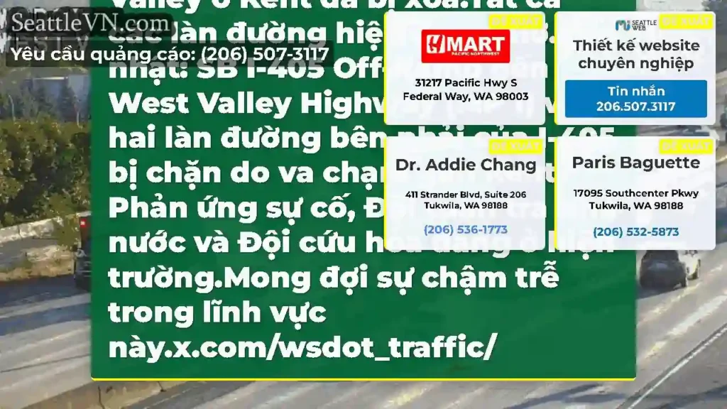 Xóa: Vụ va chạm này trên SB I-405 tại Đường cao
