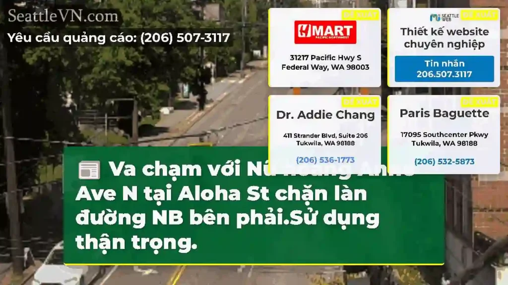 Va chạm với Nữ hoàng Anne Ave N tại Aloha St chặn