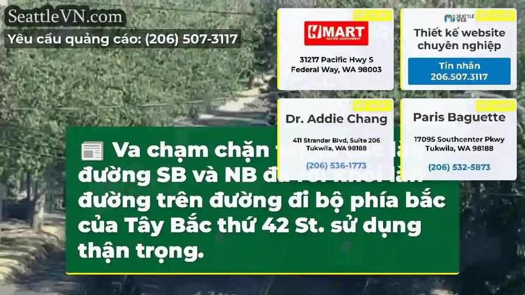 Va chạm chặn tất cả các làn đường SB và NB đã rời