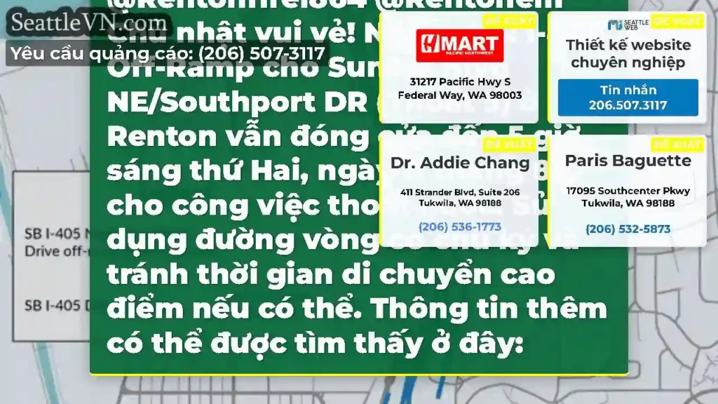 I-405 Off-Ramp đến Sunset Blvd NE/Southport DR