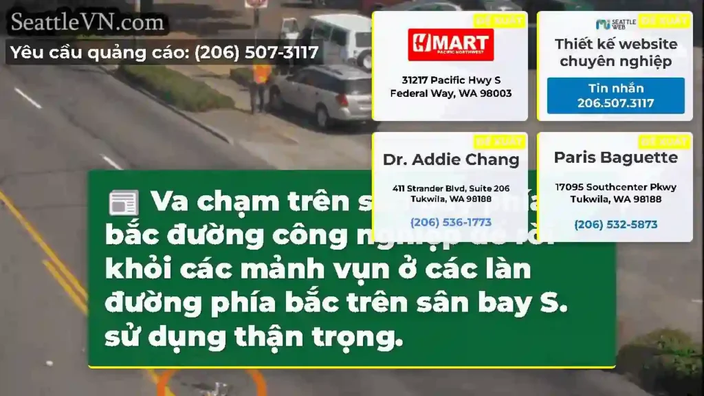 Va chạm trên sân bay phía bắc đường công nghiệp
